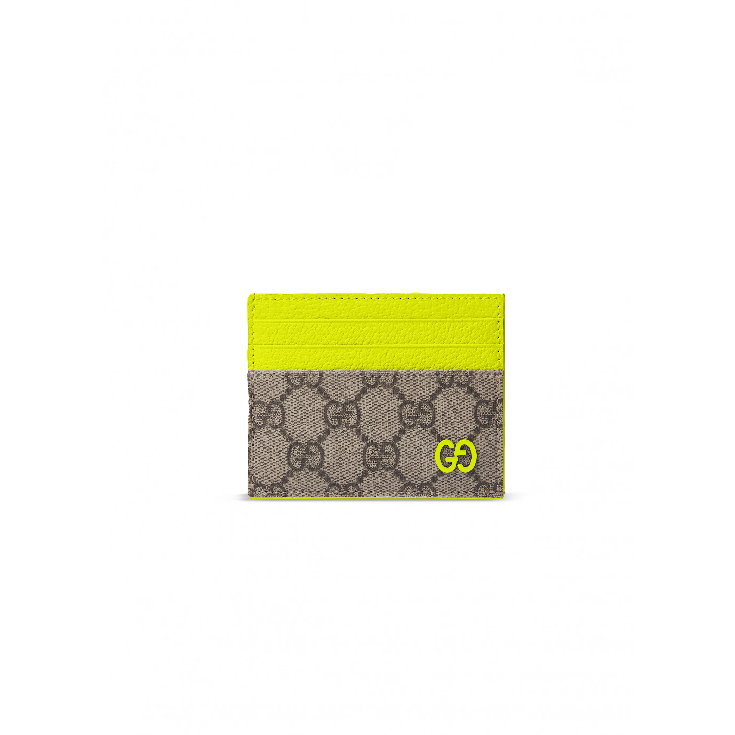 GUCCI BI-COLOR CARD CASE WITH GG DETAIL ‎‎795230 (10*8cm)